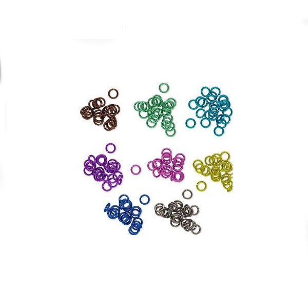 colored jump rings